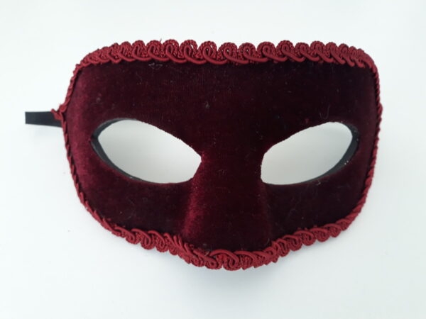 Máscaras Casal Colom marsala Luxo Festa Baile Pluma - Imagem 3
