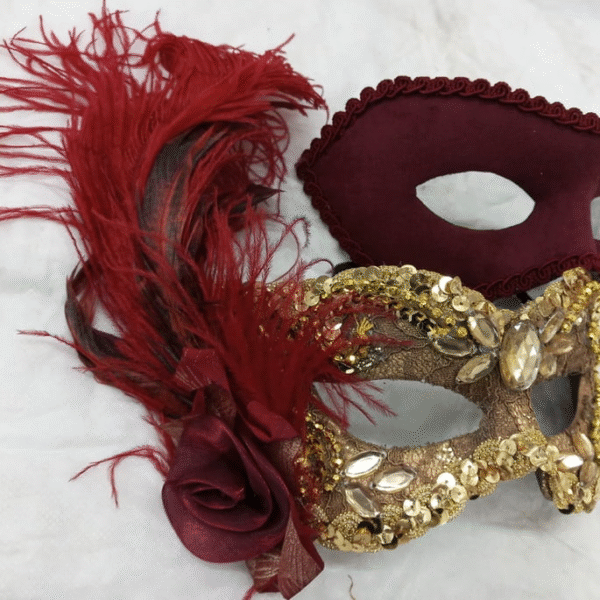 4 Máscaras luxo festa kit caldeirão - Imagem 4