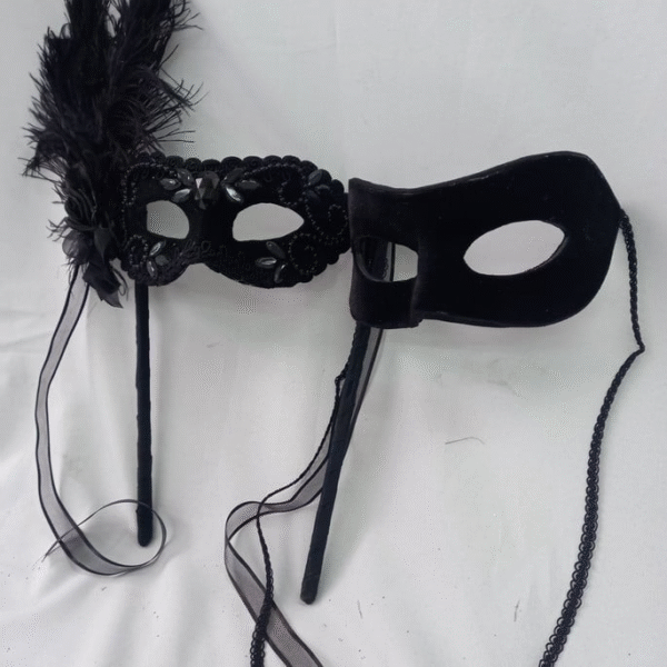 Casal Colombina Romeu Black com Hastes Removíveis - Imagem 2