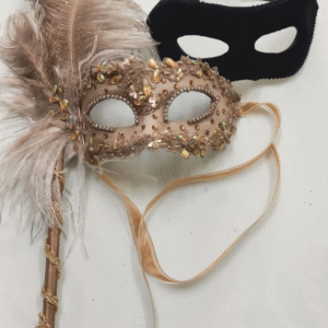 Casal Colombina Cristal Haste Roneu Bkack Luxo Festa