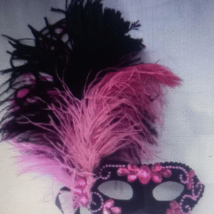 Mascara Colombina Preta Pink Luxo Festa