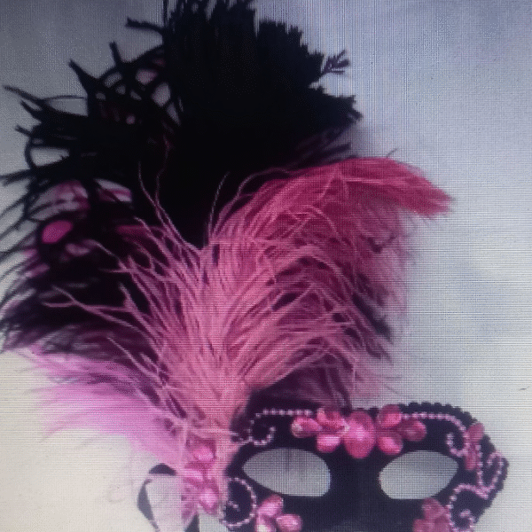 Mascara Colombina Preta Pink Luxo Festa