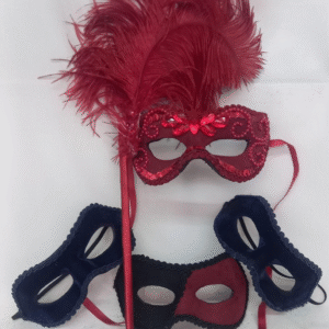 Kit Familia 4 Mascaras Luxo Romeu Julieta Haste 2 Infantil