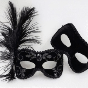 Máscaras Casal Romeu e Julieta Black Festa Luxo