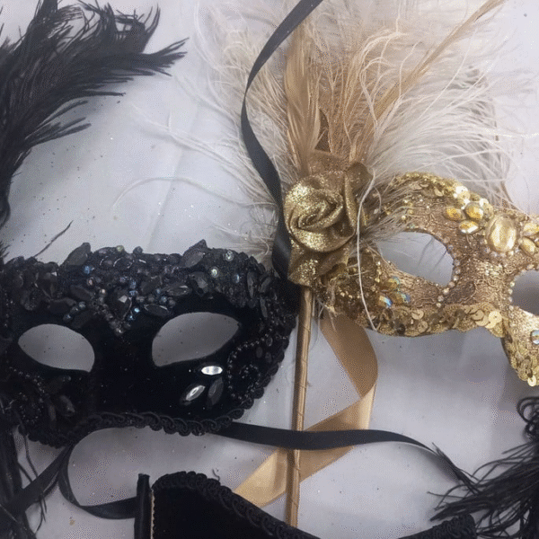 Kit 5 máscaras festa luxo - Imagem 2
