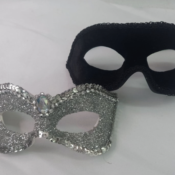 Máscara Casal Infantil Laís Luxo Festa