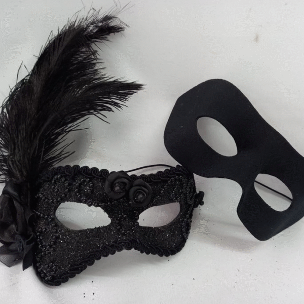 Mascara Casal Romeu Sofi Black Festa Luxo - Imagem 2