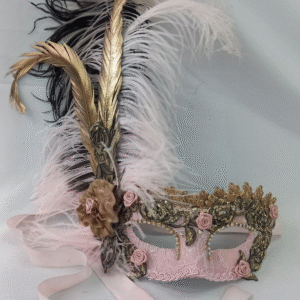 Mascara Colombina Rosa Renda Luxo