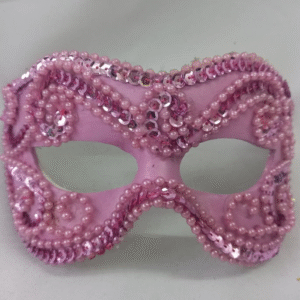 Mascara Julieta Rosa Luxo Festa Sem Plumas