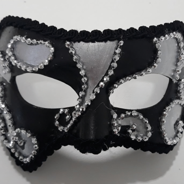 Máscara Masculina Luxo Festa Baile Carnaval - Imagem 3