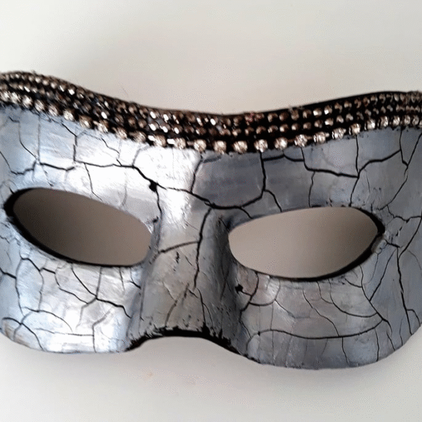 Máscara Masculina Luxo Festa Baile Carnaval - Imagem 4