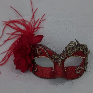 Mascara Mônaco Vermelha Luxo Festa