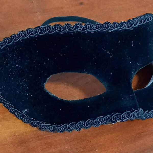 Máscara veludo AZUL MARINHO masculina - Imagem 2