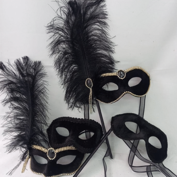 Máscaras dois casais luxo festa