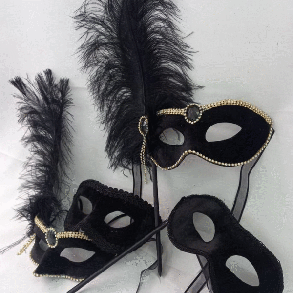 Máscaras dois casais luxo festa - Imagem 2