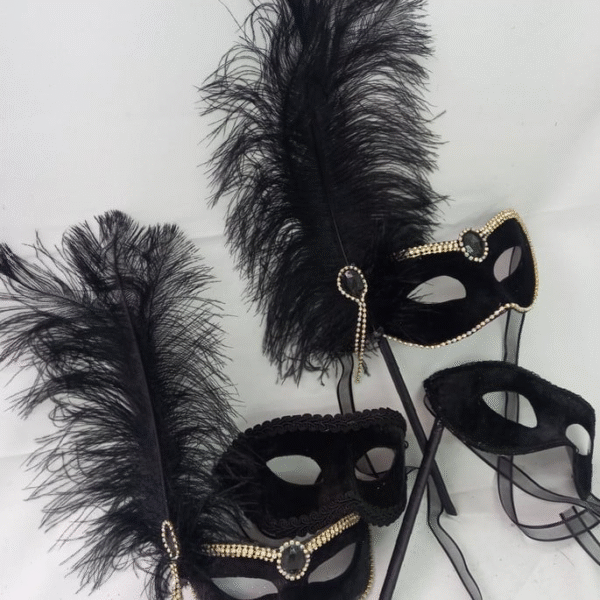 Máscaras dois casais luxo festa - Imagem 3